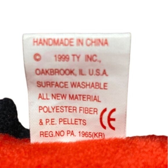 Ty Beanie Baby Mac The Cardinal Plush Toy Red & Black Collectible Soft Stuffed A - Picture 10 of 10